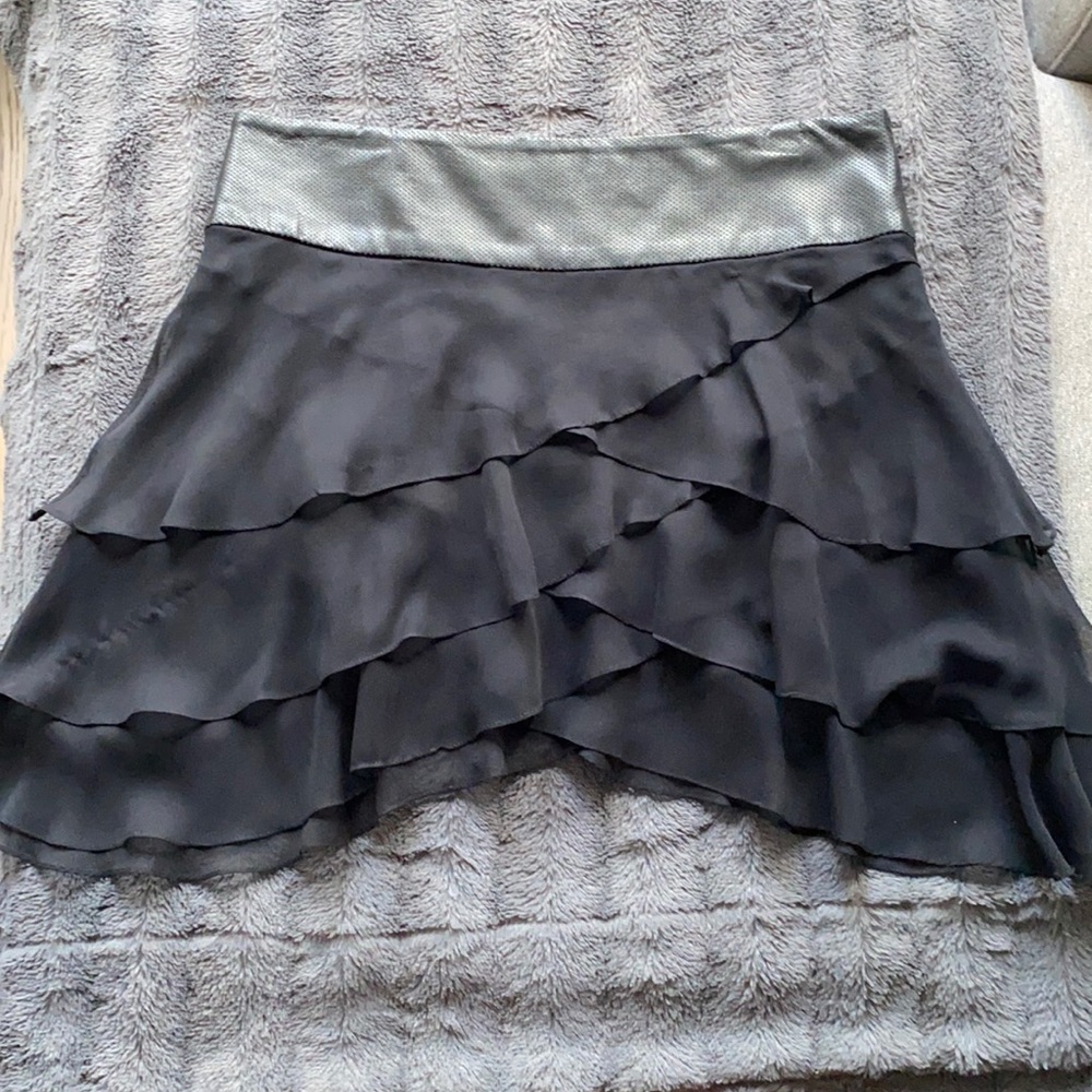 Alice + Olivia black mini skirt